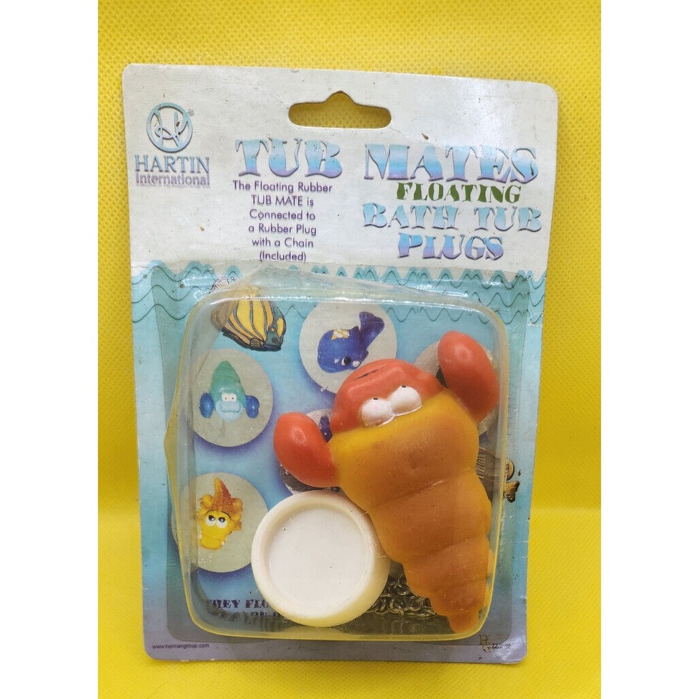 Vintage Tub Mates Floating Bath Tub Plug (Crab) New in‎ Package